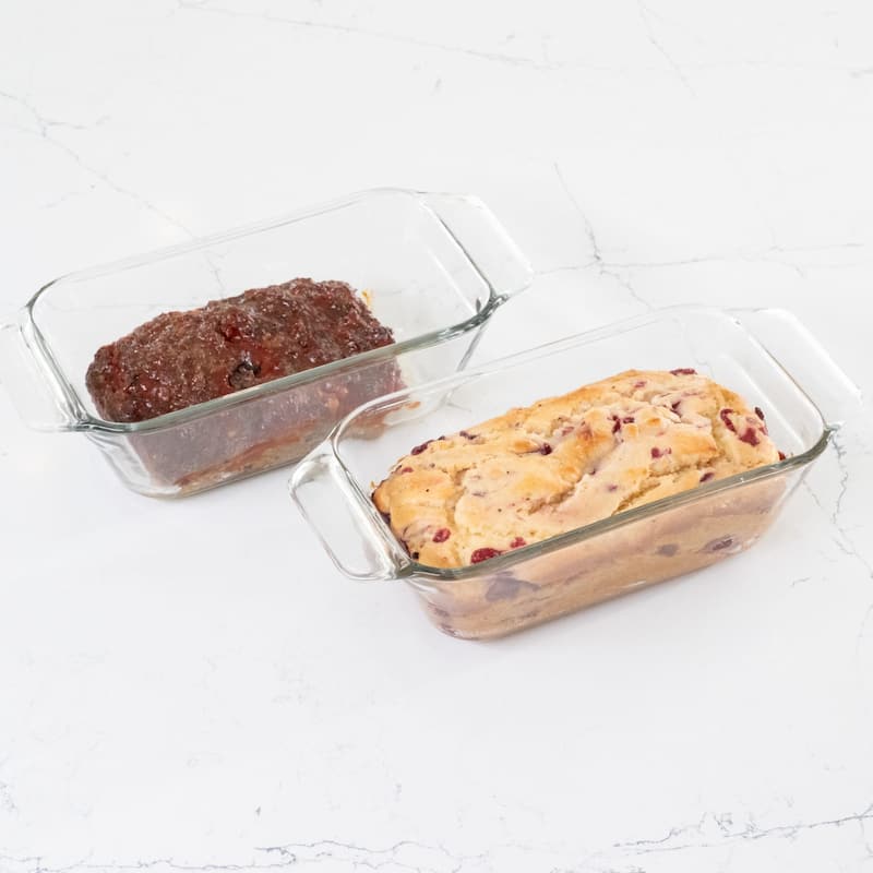 Libbey Bakers Premium Glass Loaf Baking Dish Set of 2