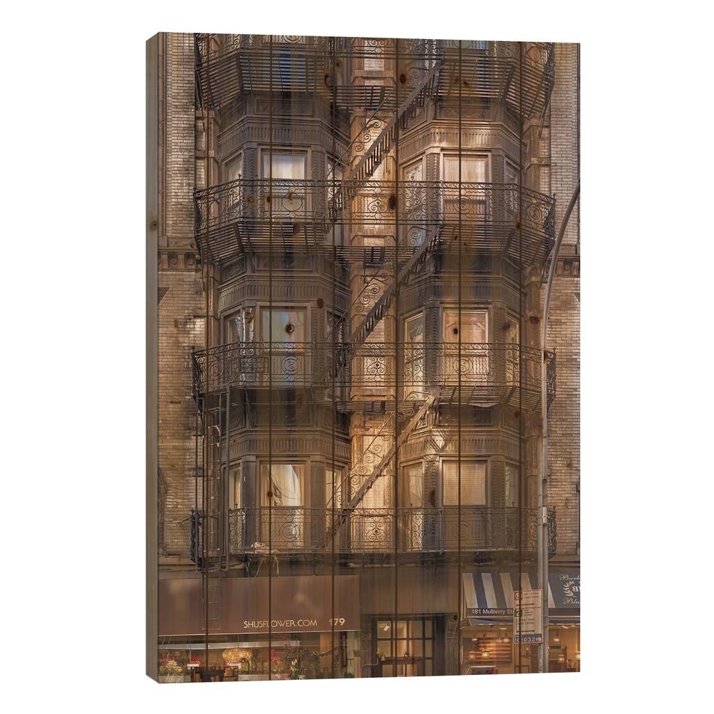 Nolita (North Of Little Italy), Manhattan, New York City Print On Wood by Jérôme Labouyrie - Multi-Color