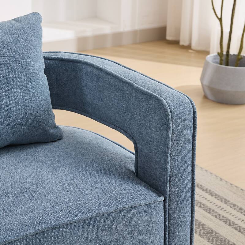 Linen Swivel Accent Chair
