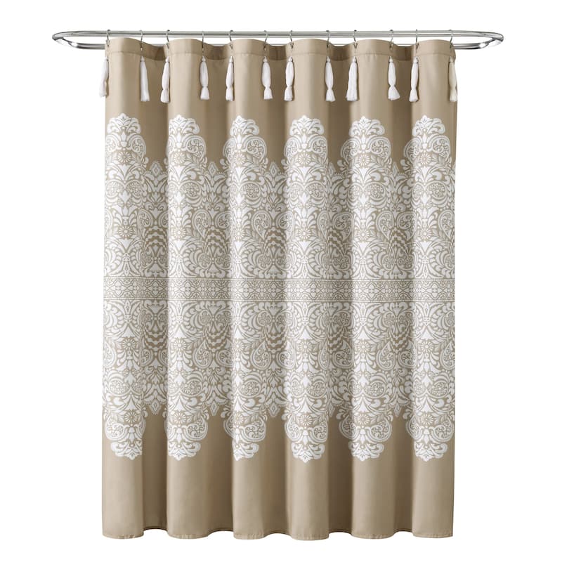 Lush Decor Boho Medallion Shower Curtain