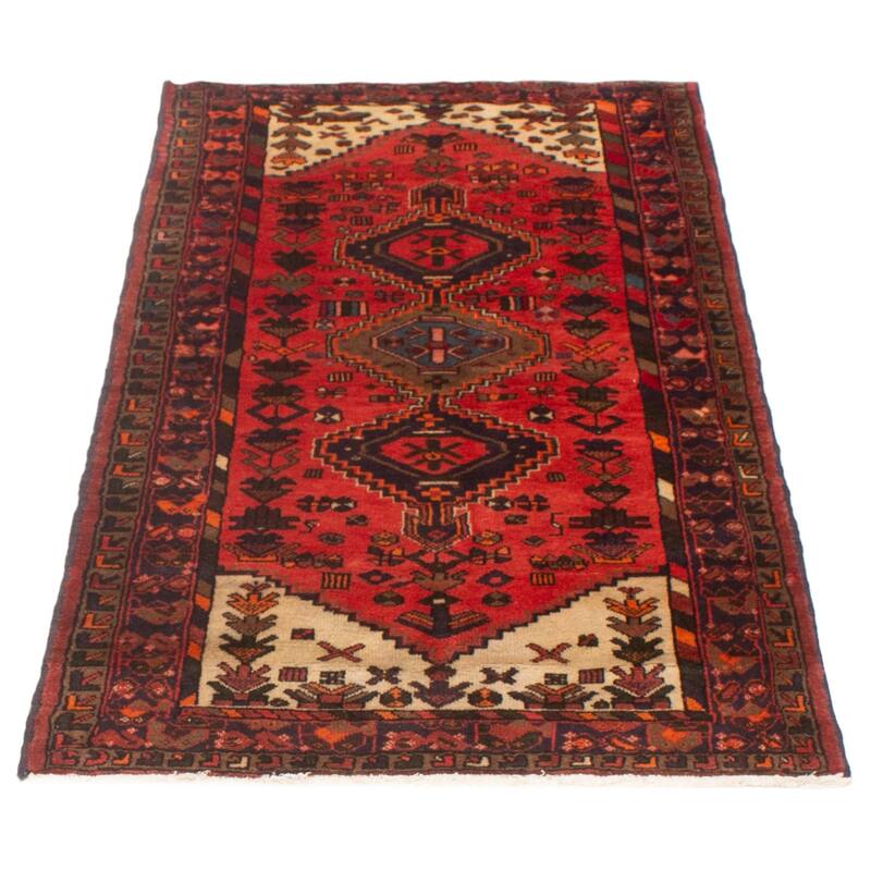 ECARPETGALLERY Hand-knotted Andelz Red Wool Rug - 3'5 x 6'2