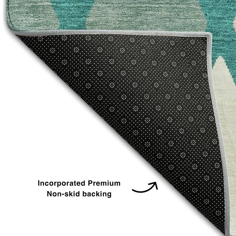 Premium Washable Super Soft Mosaic Diamonds Mayfield Rug