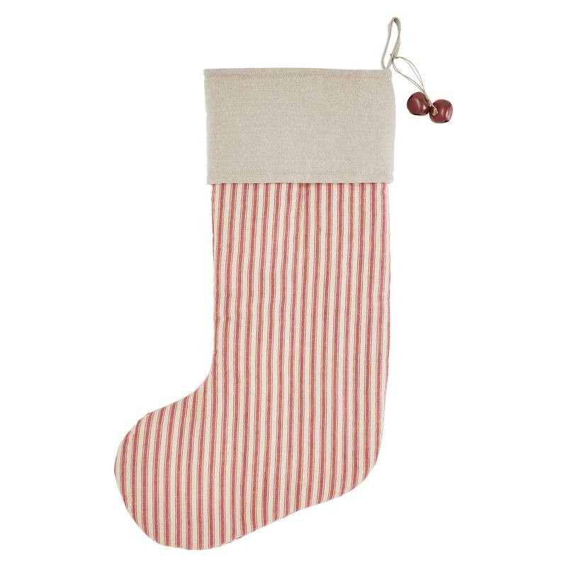 Sawyer Mill Ticking Stripe Stocking - Stocking 12x20