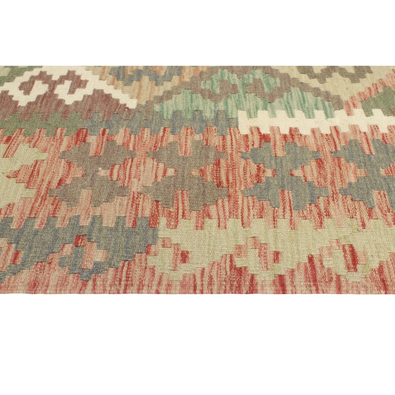 Sun Faded Flatweave Nathalie Brown/Ivory Rug - 6'7" x 9'5"