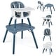 preview thumbnail 5 of 42, Babyjoy 4 in 1 Baby High Chair Convertible Toddler Table Chair Set - See Details White