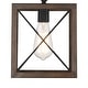 preview thumbnail 12 of 26, Acroma 1-light Farmhouse Rustic Rectangle Kitchen Island Pendant Light - 8 inches