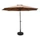 preview thumbnail 5 of 9, St. Kitts 10-foot Aluminum Patio Market Umbrella Khaki
