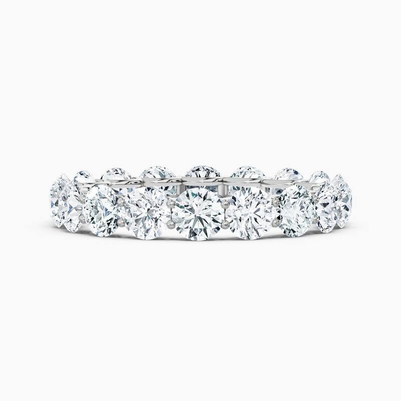 Auriya 14k Gold Round Lab Grown Diamond Eternity Band 2.10 - 9.75 ct. tw. (F-G, VS) - 3.60 ct. wt. - 7.5 - White