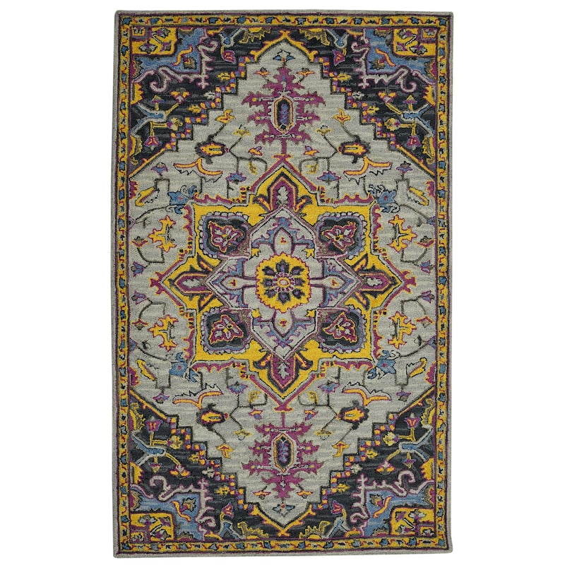 Everly Roe Boho Chic Hand-Tufted New Zealand Wool Area Rug