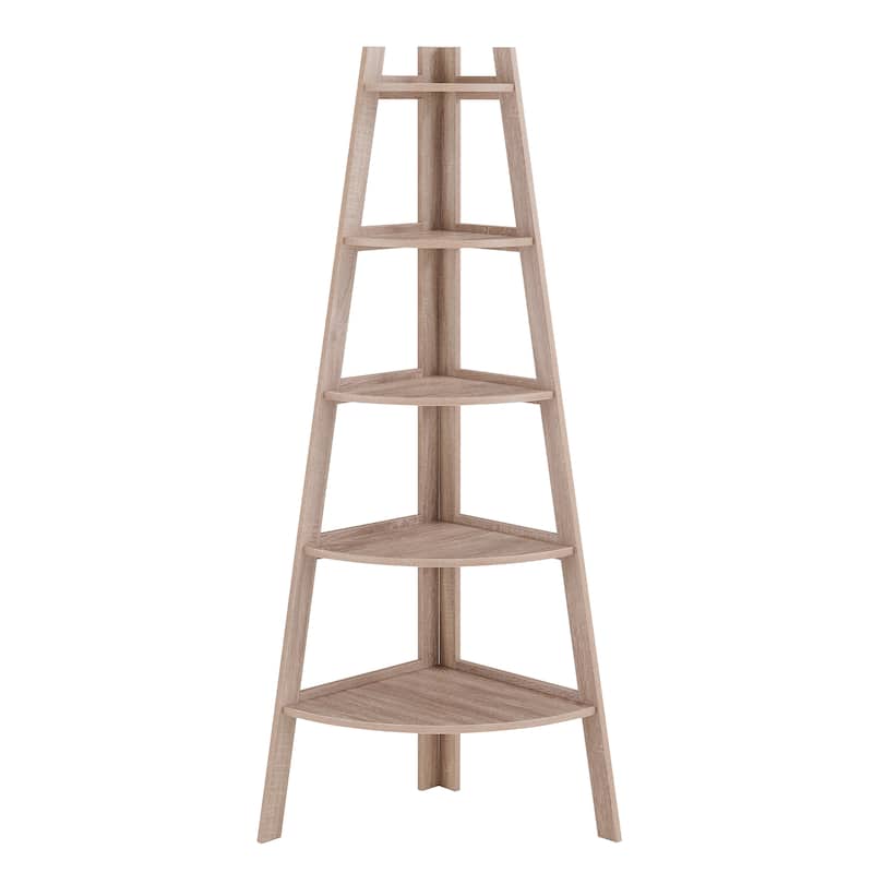 Danya B. 5-Tier Corner Ladder Display Bookshelf