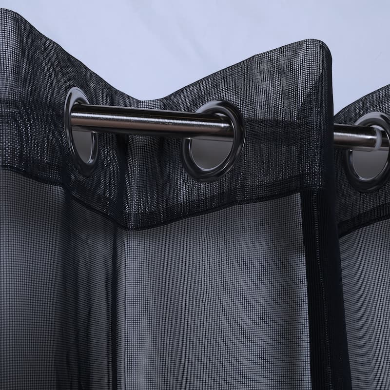 No Se'em Indoor/Outdoor Grommet Curtain Panel