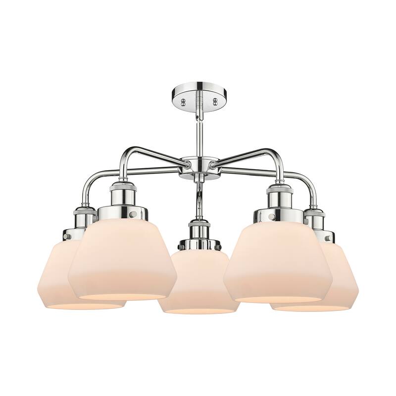 Innovations Lighting Fulton - 5 Light 25" Stem Hung Chandelier