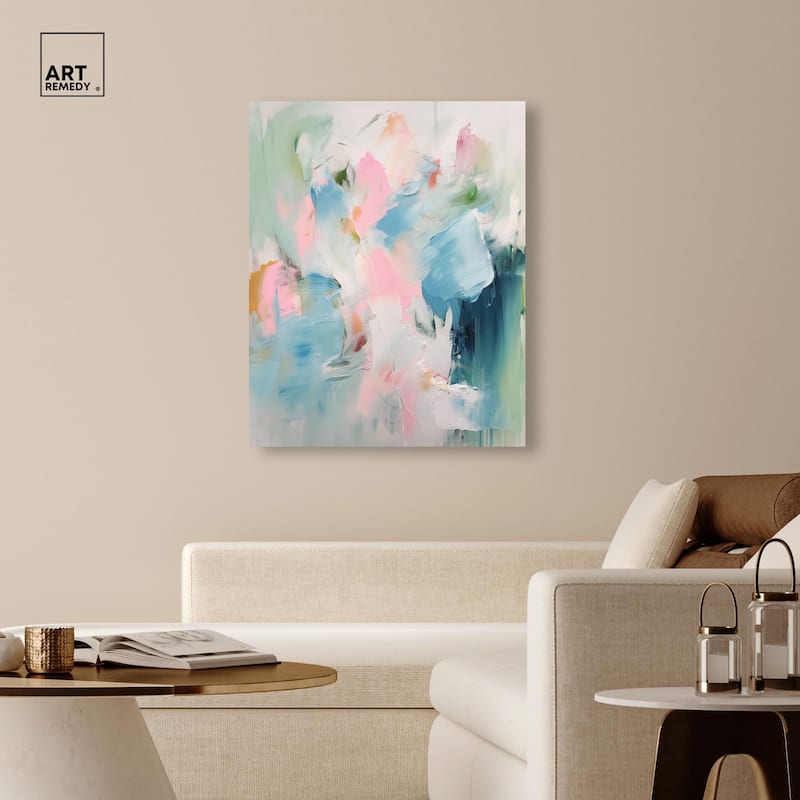 Neon Breeze I Canvas by Art Remedy, Gallery Wrapped