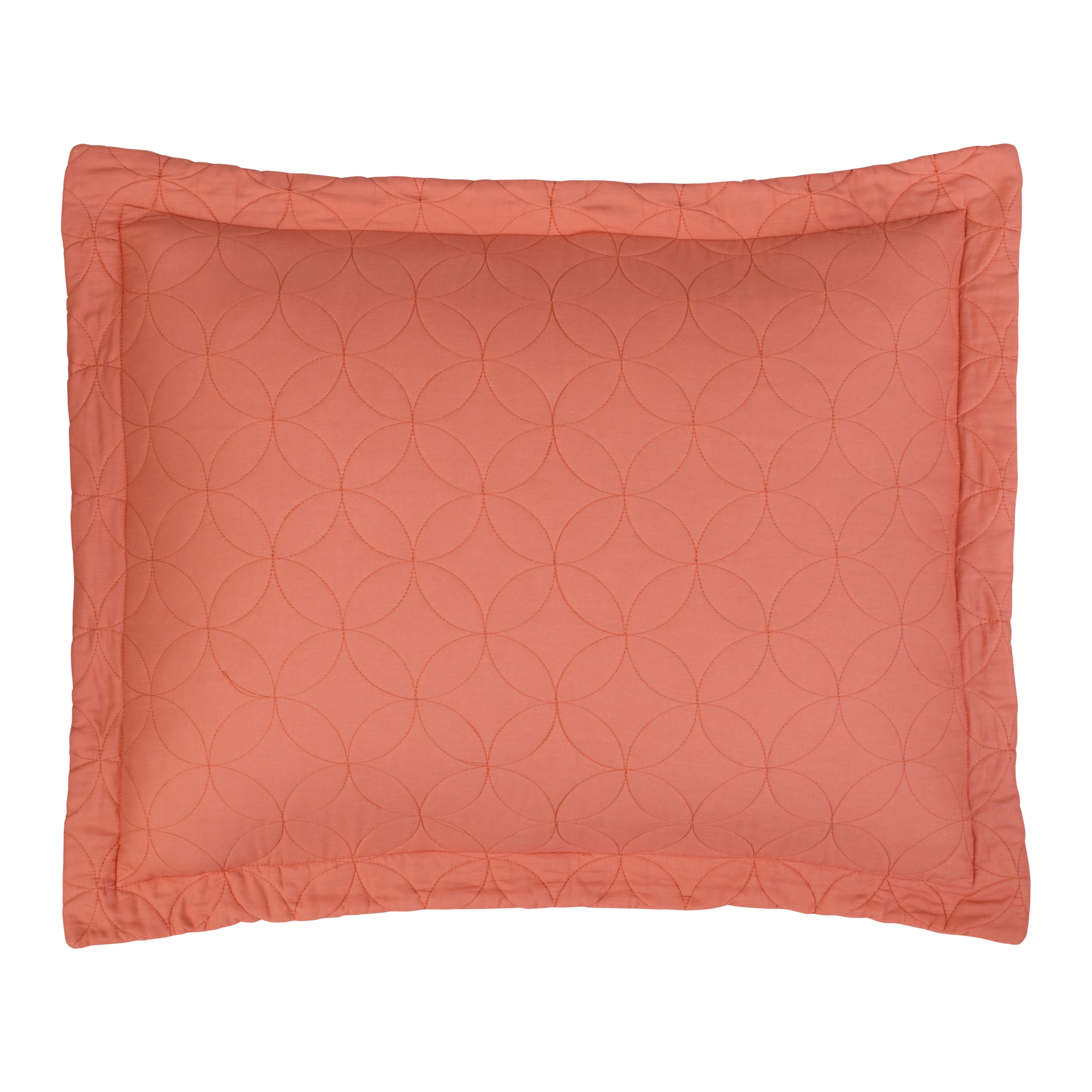 Coral euro 2025 pillow shams