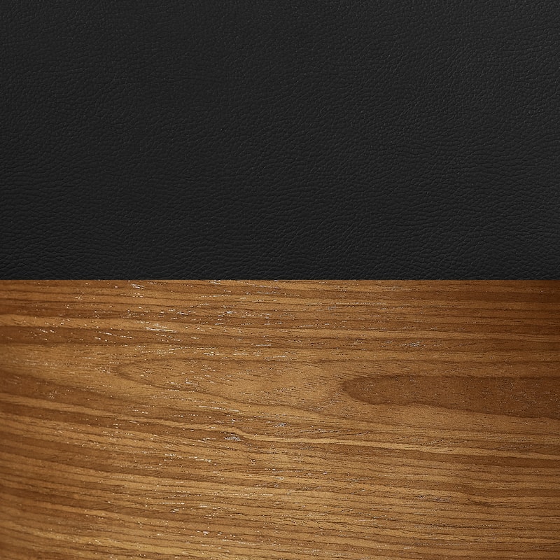 Art Leon Mid-century Faux Leather Swivel Bentwood Dining Chair