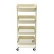 preview thumbnail 14 of 51, 4-Tier Metal Utility Cart with Wheels Storage Shelves Organizer Trolley Cart
