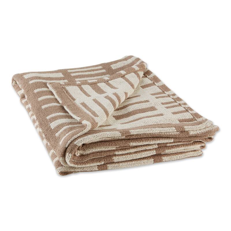 DII Dusty Lilac Urban Jacquard Throw