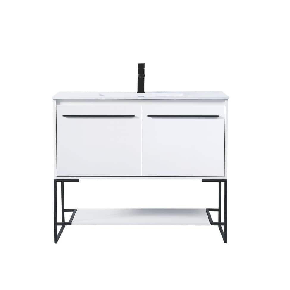 Elegant Lighting VF42048 Gerard 48" Free Standing Single Basin Vanity