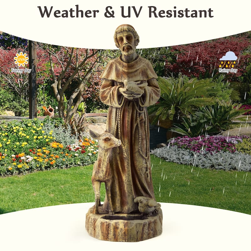 Outdoor Religious Sculpture, Garden Decor, Waterproof Sculpture, Suitable for Courtyard, Front porch, Patio