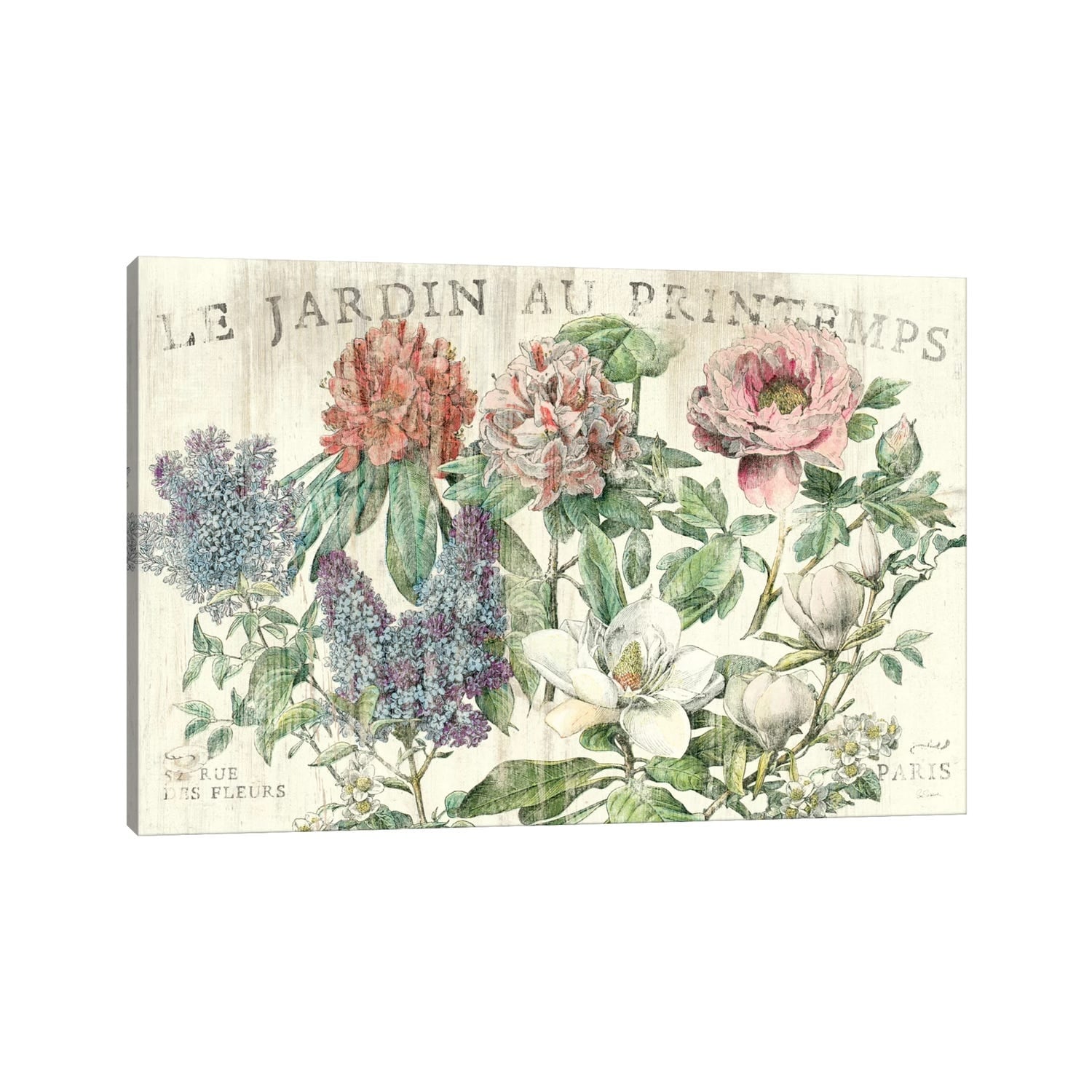 iCanvas "Le Jardin Printemps " by Sue Schlabach Canvas Print