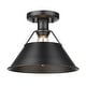 preview thumbnail 5 of 6, Golden Lighting Orwell 10" Wide Semi-Flush Ceiling Fixture