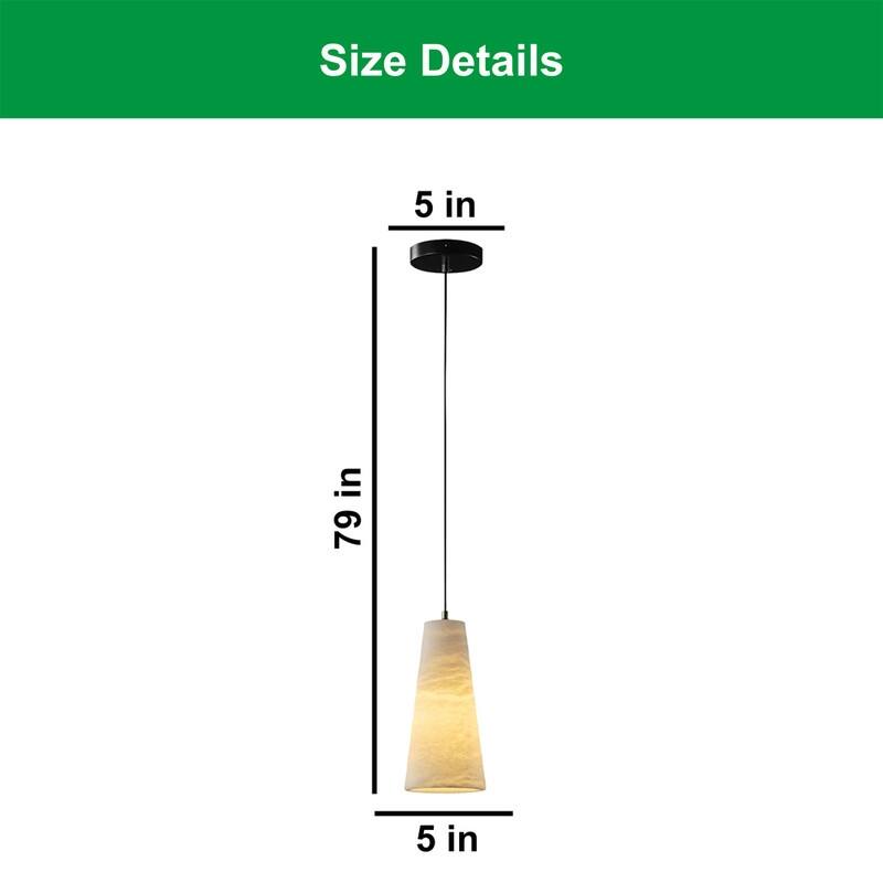 10 IN kitchen light fixture black hangable light alabaster pendant light