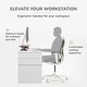 preview thumbnail 21 of 35, Jani Wood Monitor Stand Riser Desk - Ergonomic Design Stand, Desktop Organizer Table for Home, Office Workspace, Gaming Desk