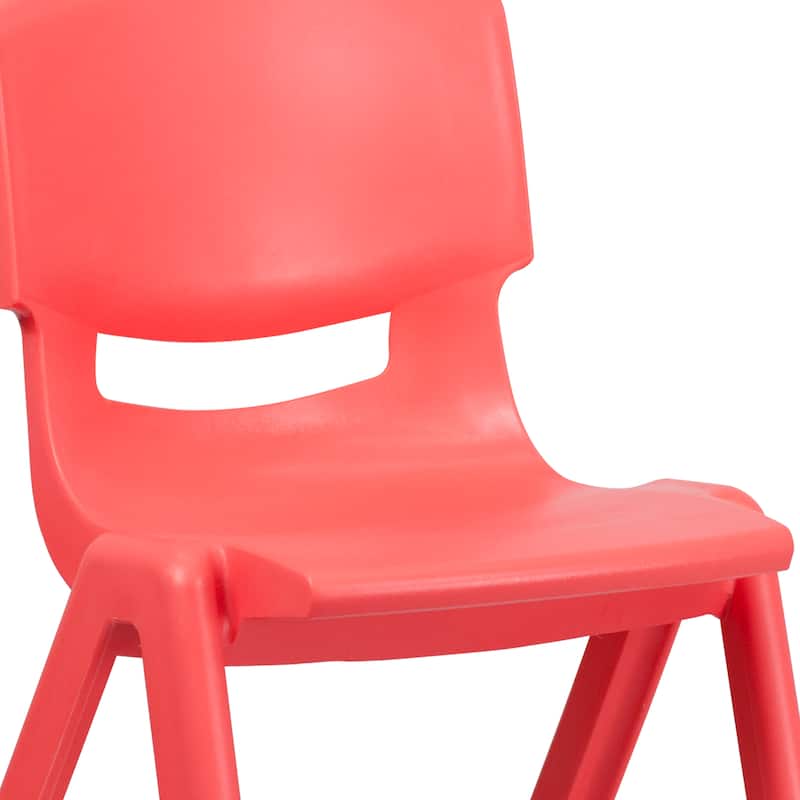 2 Pack Plastic Stackable School Chair with 15.5"H Seat