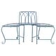 preview thumbnail 11 of 41, SAFAVIEH Abia Victorian Wrought Iron 50-inch Outdoor Tree Bench. - 50 in. W x 24 in. D x 31 in. H