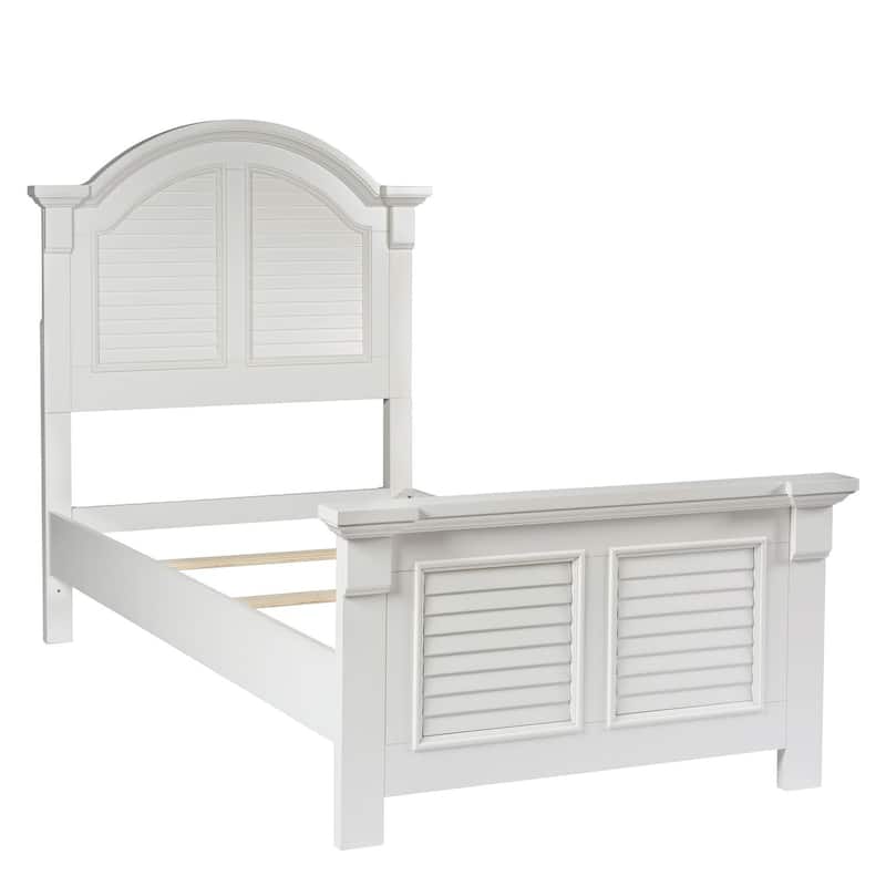 Summer House Oyster White Panel Bed
