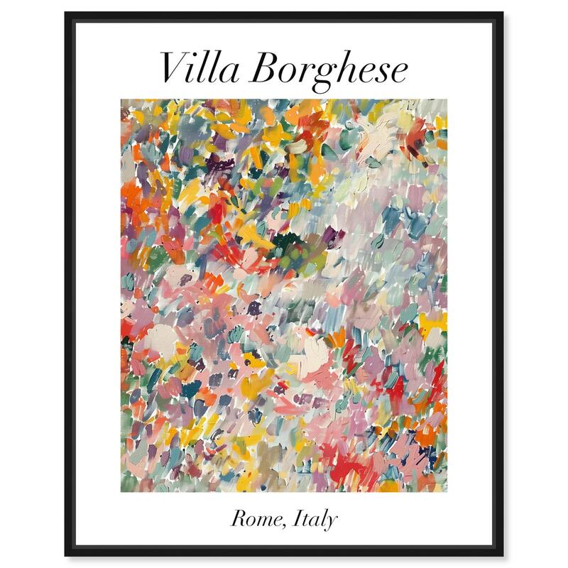 Villa Borghese Canvas by Art Remedy - 36" x 45" - Black