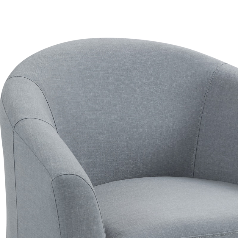 Modern Upholstered Swivel Barrel Chair Living Room Accent Chair