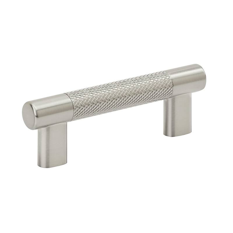 Amerock Bronx Cabinet Pull Handle - 3 in & 3-3/4 in (76mm & 96 mm) Center-to-Center - Satin Nickel