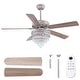 preview thumbnail 19 of 59, 52 or 62 or 72 Inches Crystal Ceiling Fan Fandelier with Lights,For Bedroom Kitchen Patio Remote Control