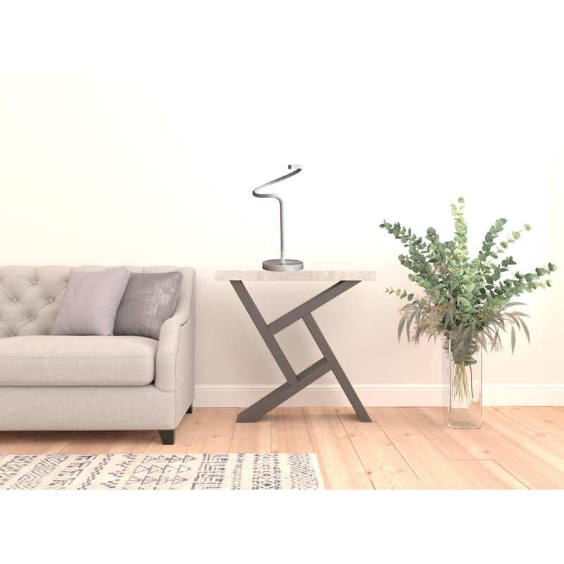 Curvy 18 Inch LED Table Lamp with Adjustable Brightness and Cord - 8.25" x 8.25" x 18"
