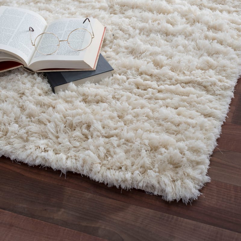 Pasargad Home Paris Shag Hand-woven Shaggy Area Rug