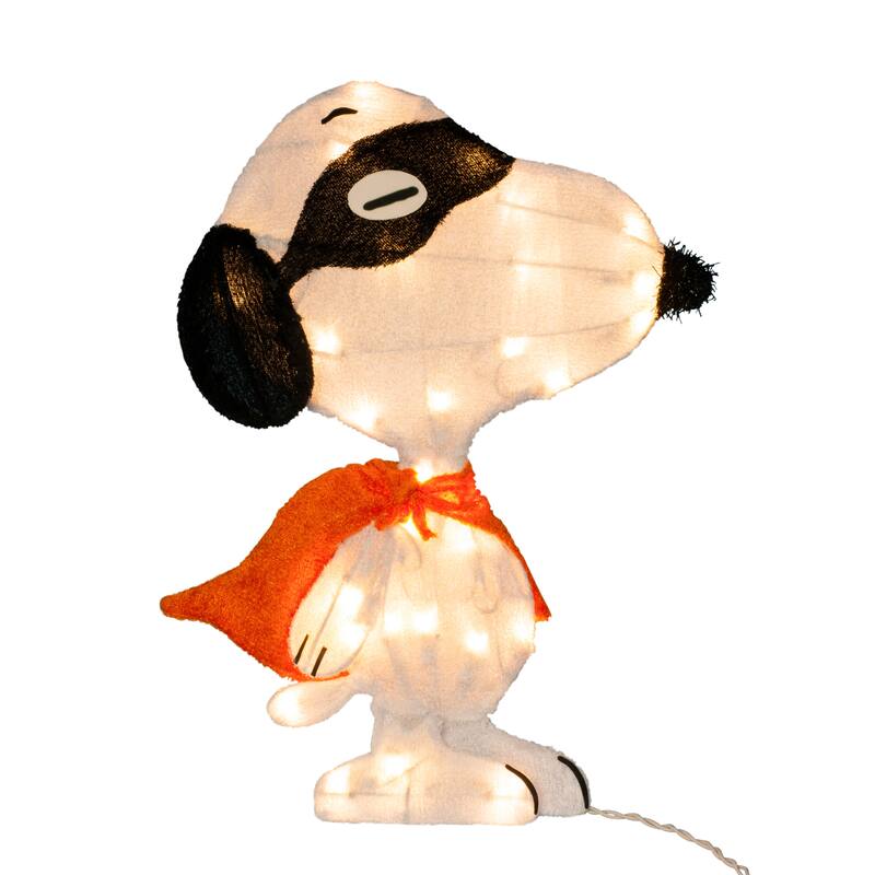 18" Peanuts LED Pre-Lit Superhero Snoopy