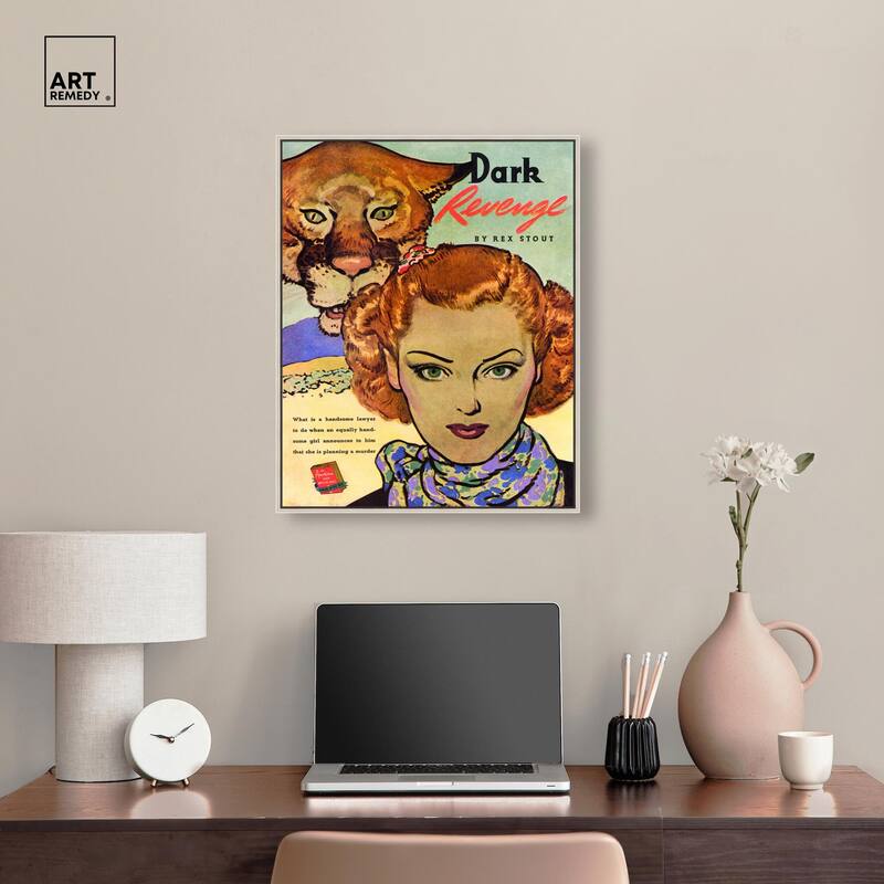 Dark Revenge Book 1939 Canvas by Art Remedy