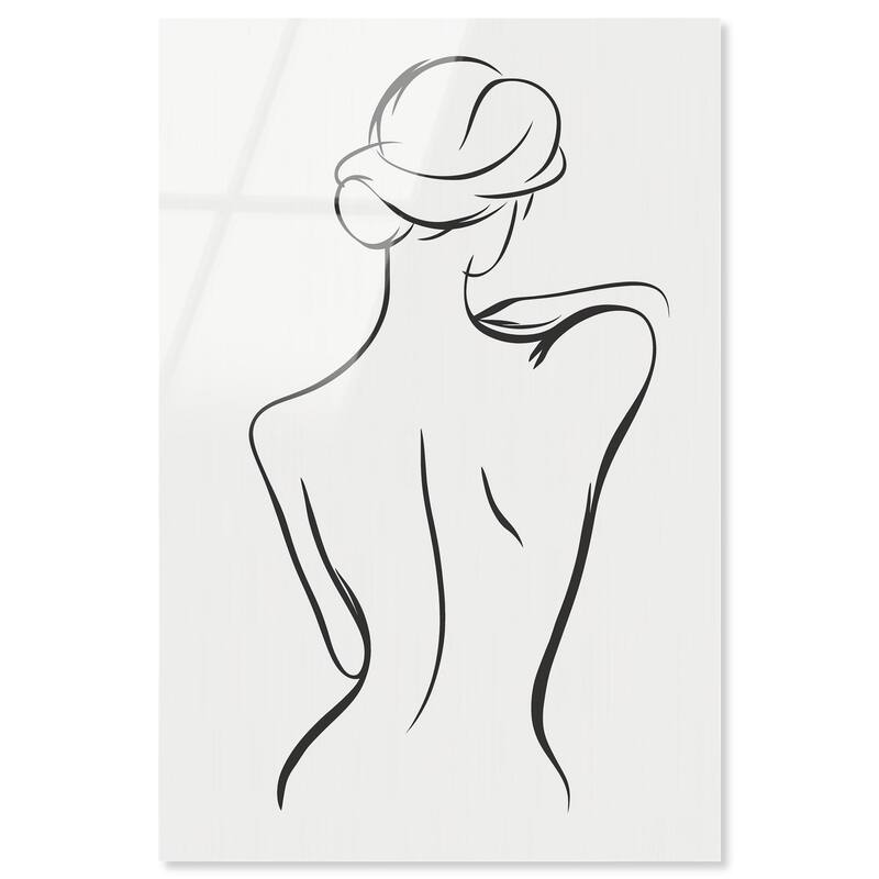 Woman in Contour III Acrylic by Art Remedy, Ready to Hang - 24" x 36"