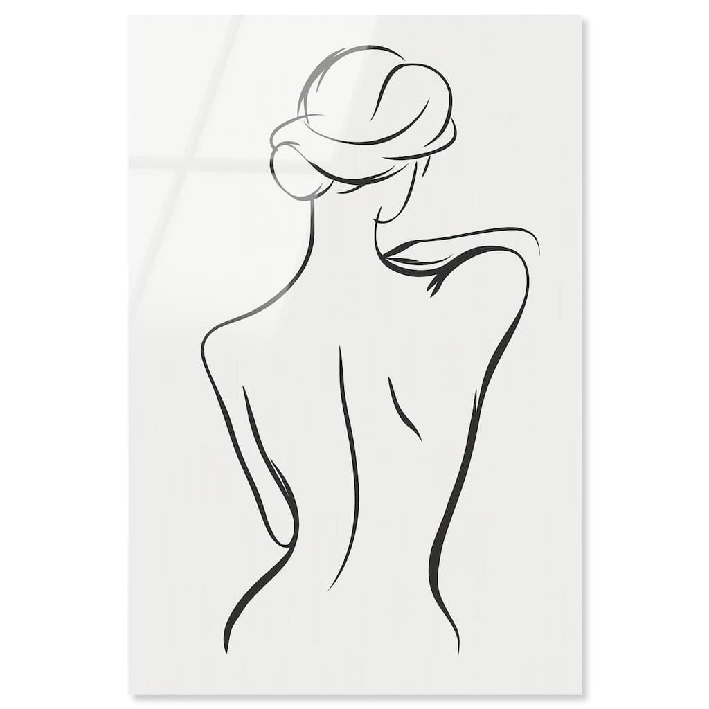 Woman in Contour III Acrylic by Art Remedy, Ready to Hang