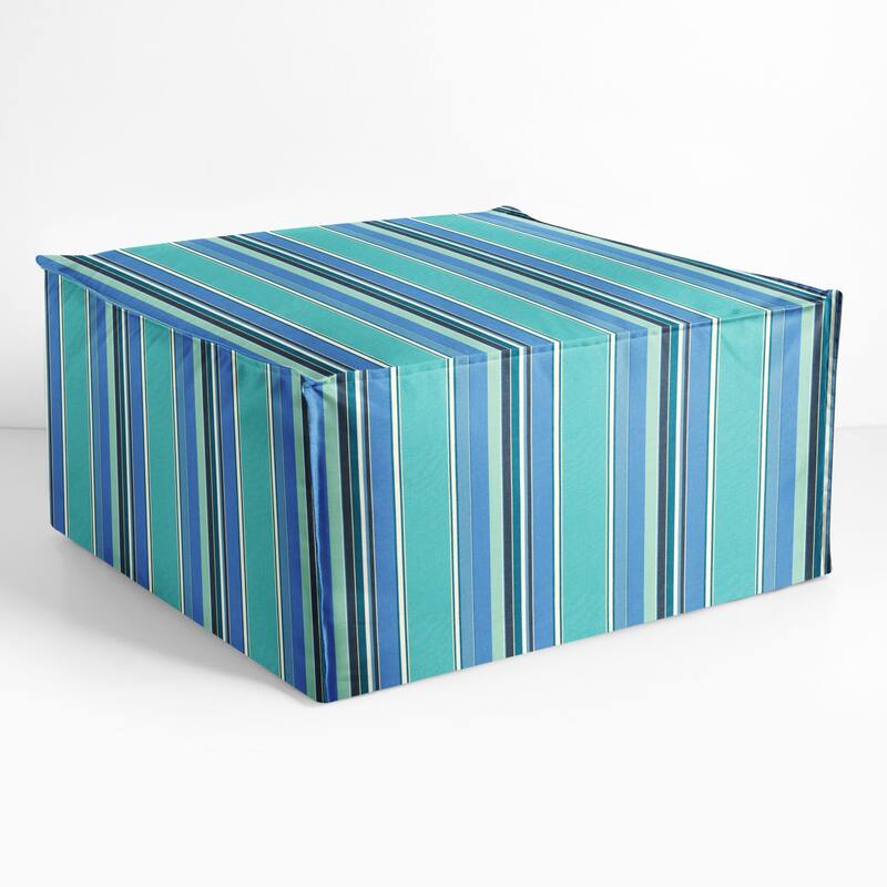 Sorra Home Sunbrella Outdoor Top Stitch Bean Pouf