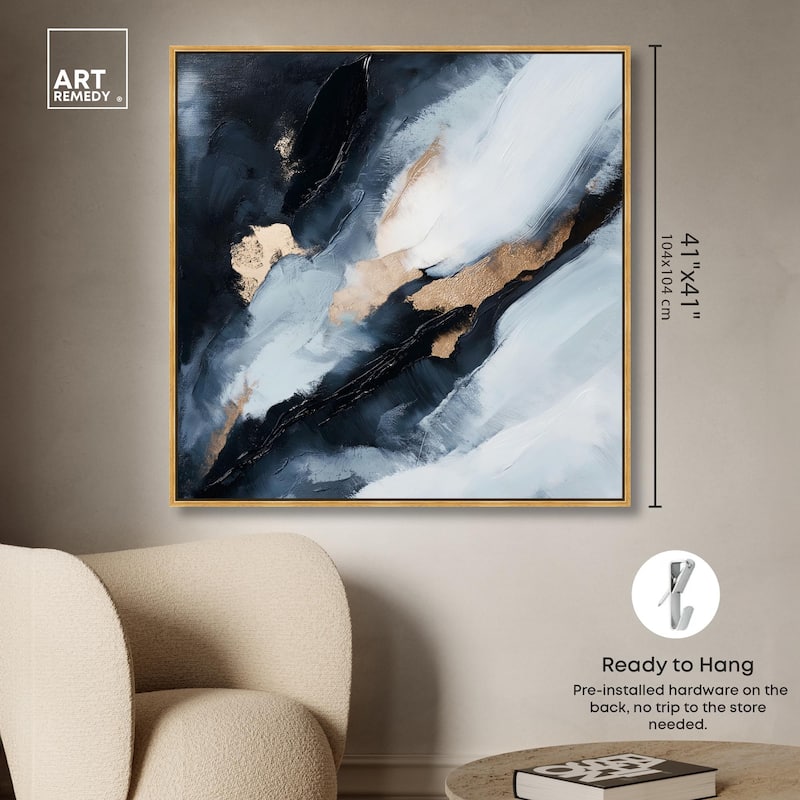 Golden Spark I Canvas by Art Remedy
