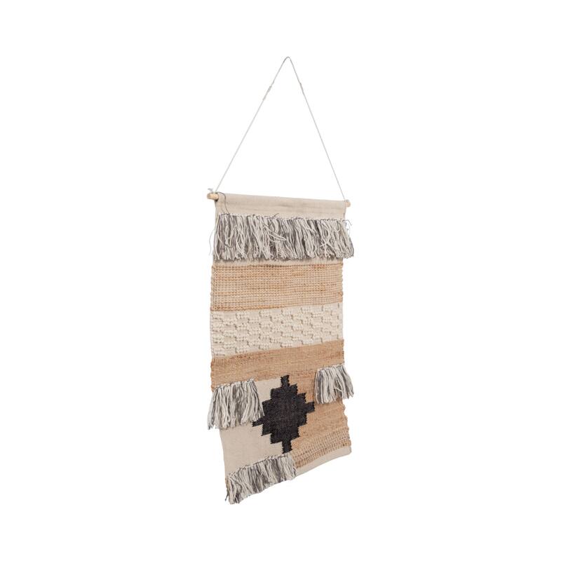 Woven Layered Look Tapestry Wall Hangings - Natural, 36 in.