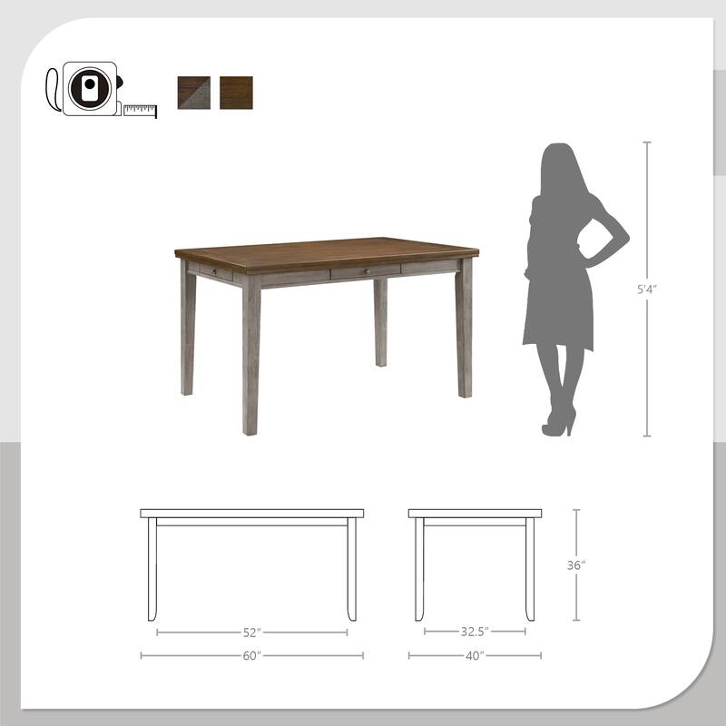 Laurier Wood 5-Piece Counter Height Dining Set