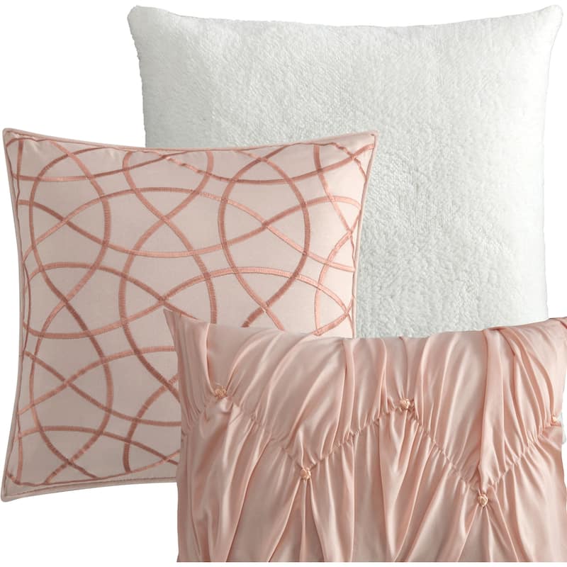 Grand Avenue Elianna Pintuck 7 Piece Comforter Set On Sale Bed Bath