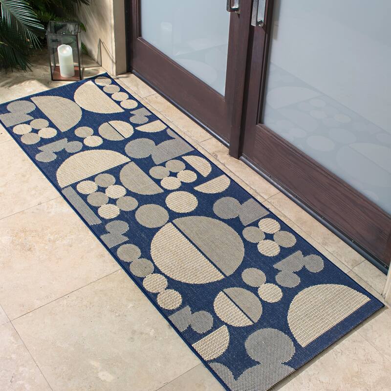 Disney Mickey Mouse Studio Modern Classic UV Protected Polypropylene Flatweave Indoor/ Outdoor Area Rug Collection