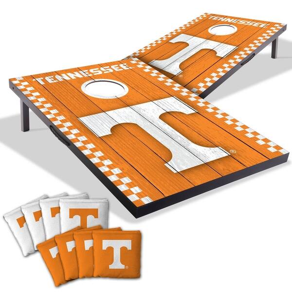 slide 2 of 7, Tennessee Volunteers NCAA Compact 2x3 Tailgate Cornhole Board Set Include Carrying Case