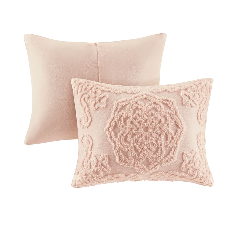 Madison Park Virginia Tufted Cotton Chenille Medallion Duvet Cover Set
