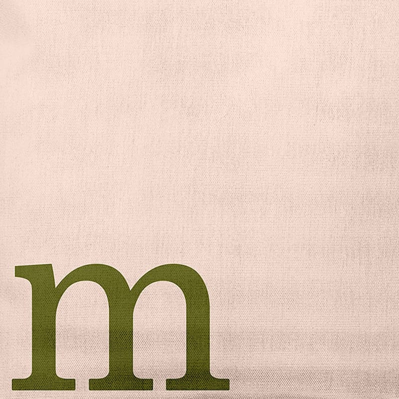 Modern Monogram Indoor/Outdoor Throw Pillow-M