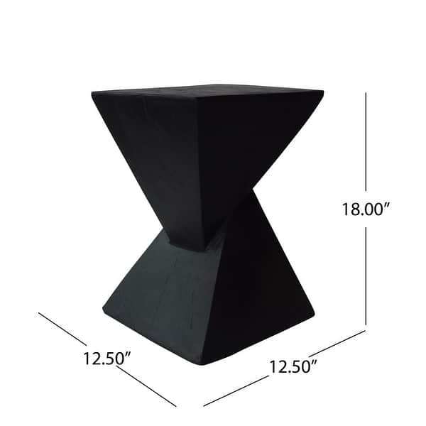 dimension image slide 0 of 2, Atlas Indoor Lightweight Concrete Accent Table by Christopher Knight Home